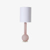 Savara Minimalist Table Lamp - Clean Glass Form with Fabric Shade for Bedrooms