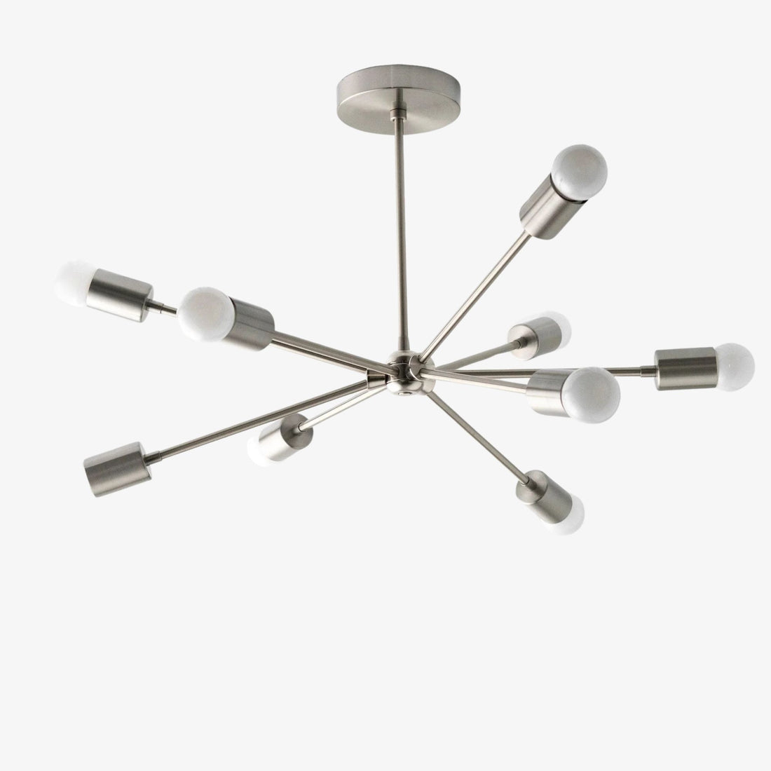 Mobilux Line Mid Century Sputnik Chandelier - Modern Brass Ceiling Light