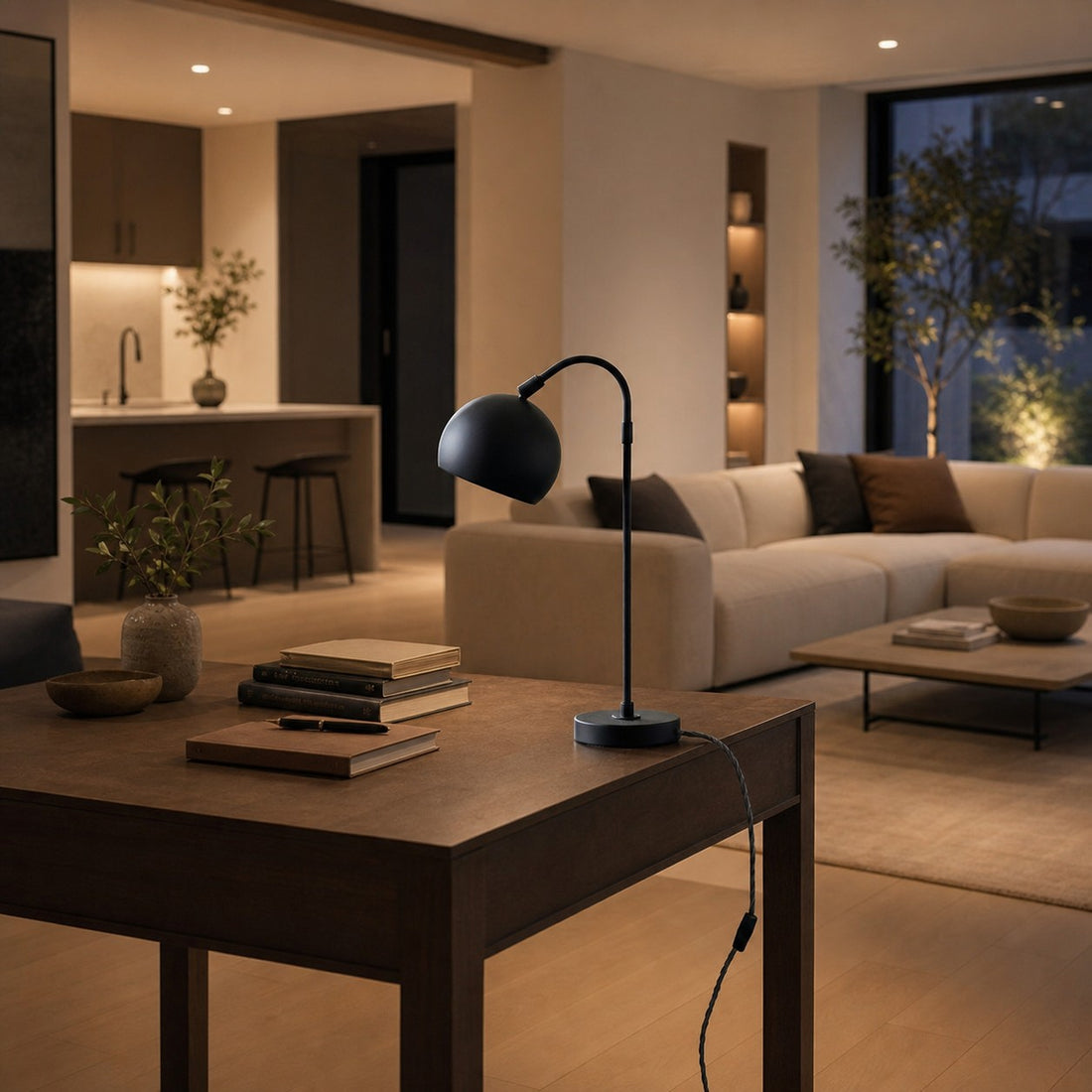 Ornato Luxe Modern Accent Table Lamp - Stylish Home Light