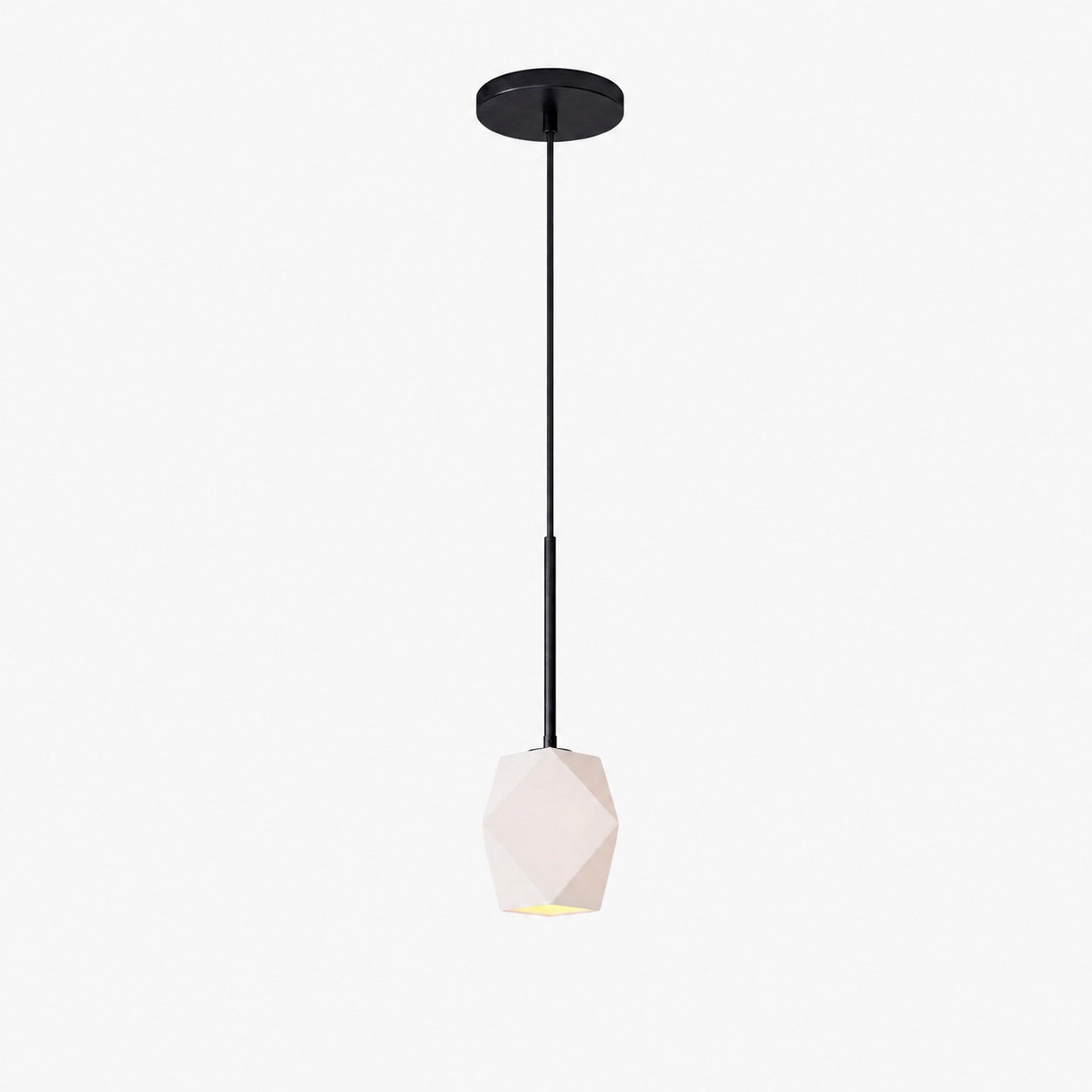 Talvior Faceted Pendant Light – Adjustable Glass Light Fixture