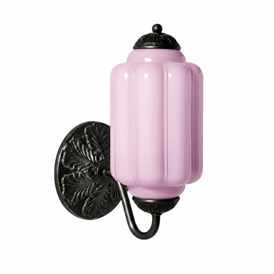 Eloise Brass Wall Sconce – Elegant Milk Glass Vintage Lighting