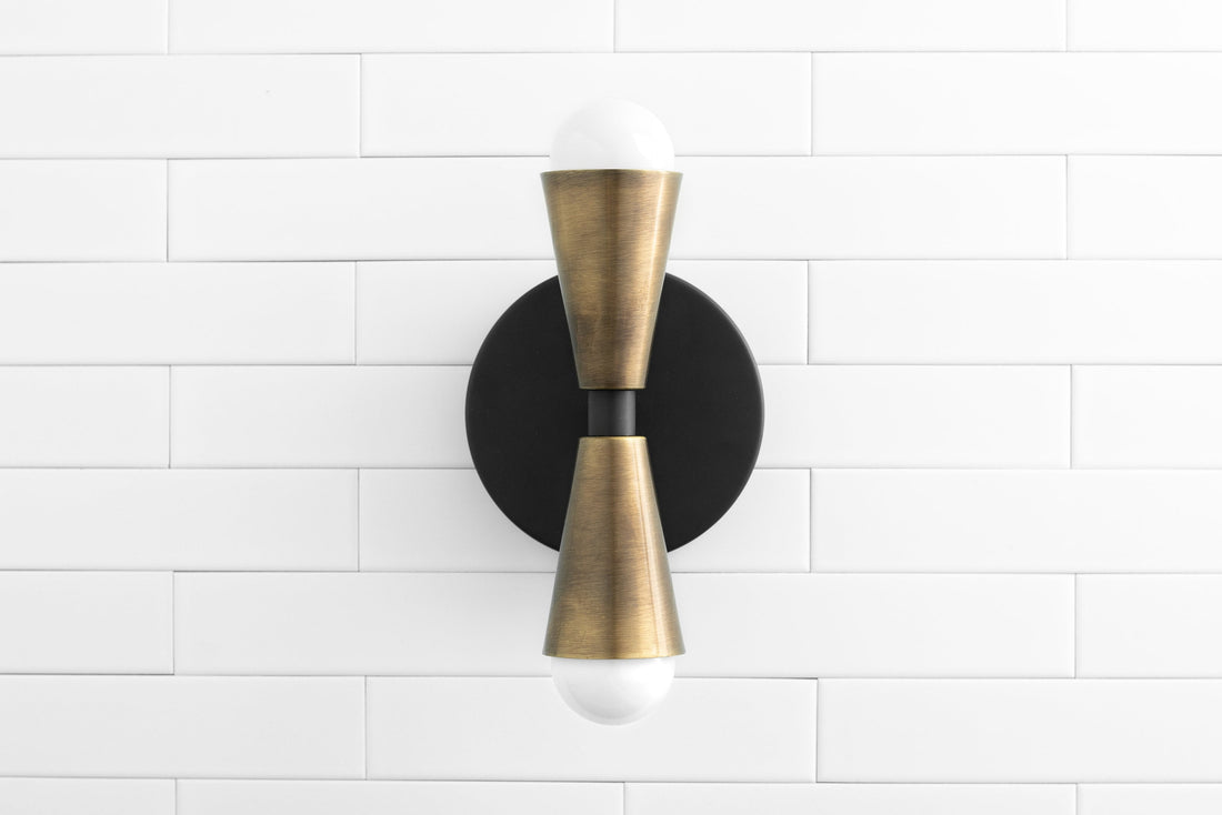 Pyralis Cone Modern Tapered Wall Light – Minimalist Design for Bathroom or Bedroom