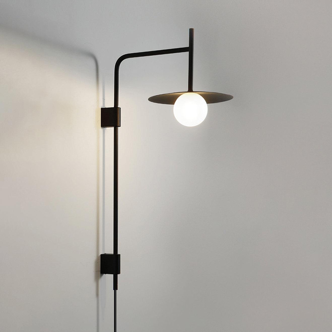 Gea Metal Swing Arm Wall Lamp - Scandinavian Minimalist Nordic Sconce