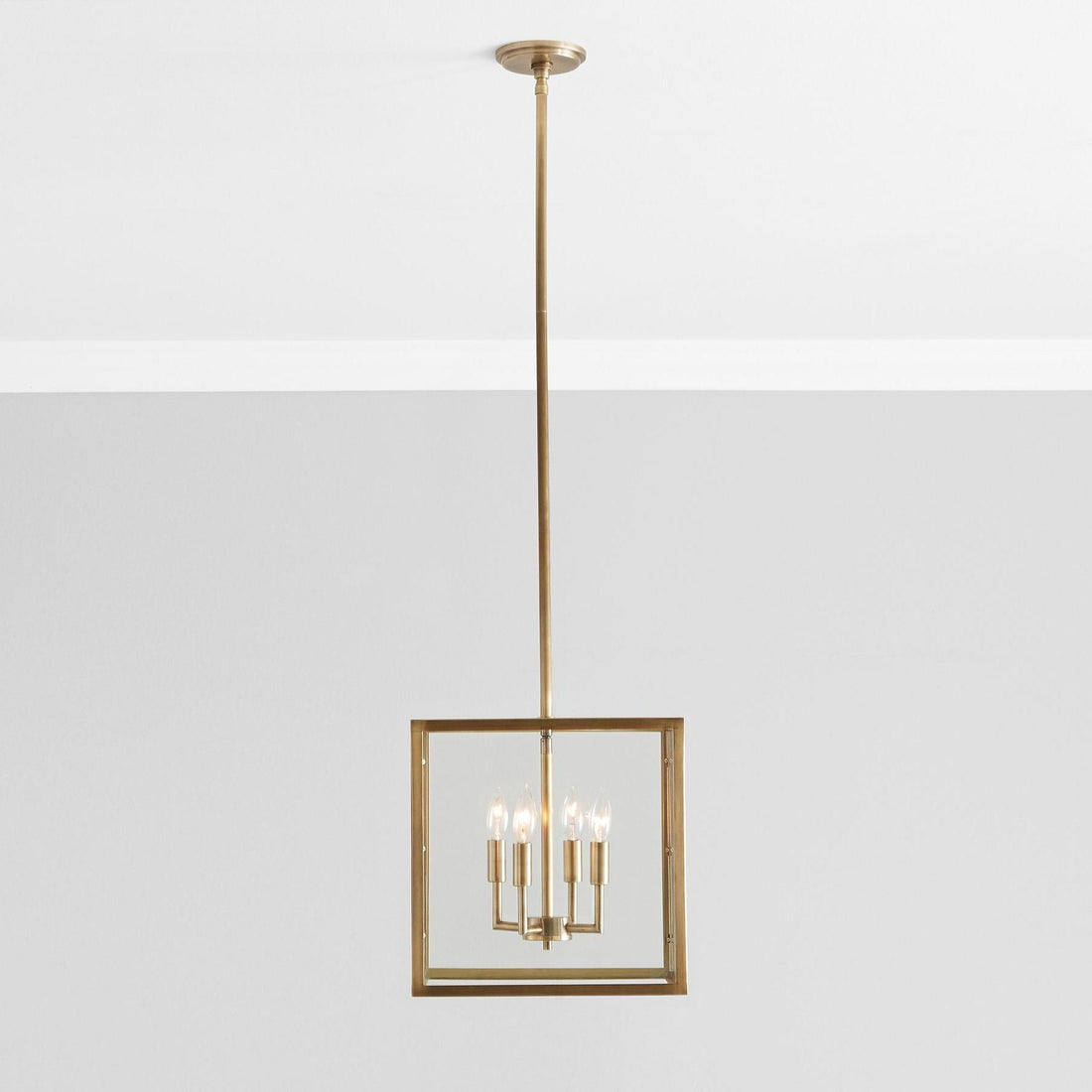 Ferrix Modern Outdoor Lantern Iron Pendant Lamp - Industial Glass Lighting Design