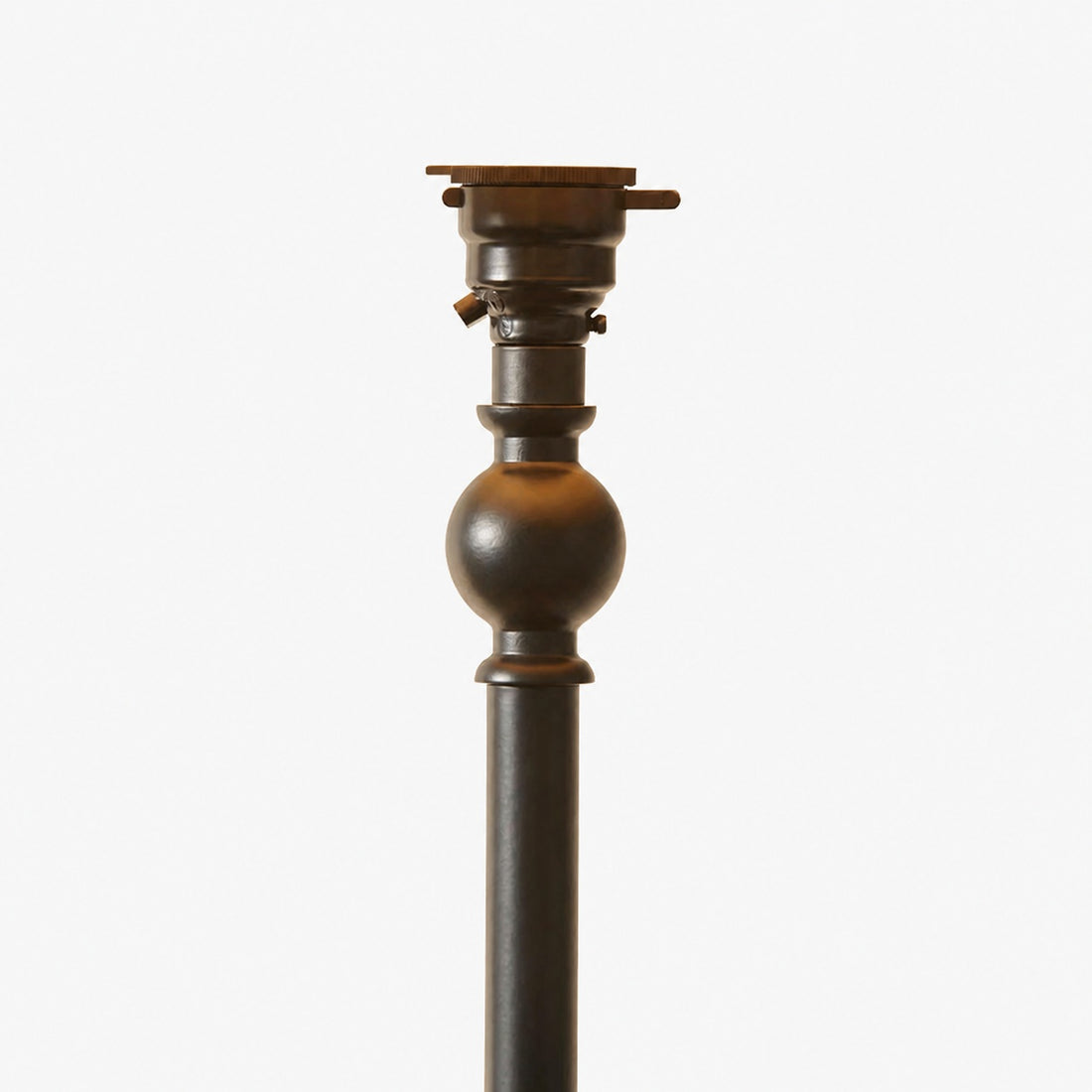 Zevatik Table Lamp with Slim Stem and Linen Shade for Bedside Lighting