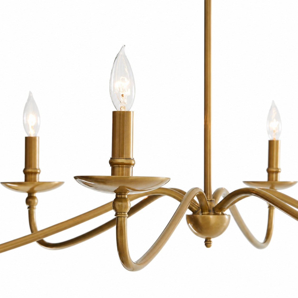 Rowan Timeless Iron Candle Design Chandelier - Industrial Interior Lighting For Bedroom
