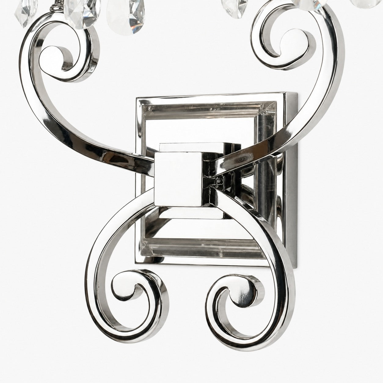 Talonis Luxury Crystal Wall Sconce – Chrome Finish Frame for Bedrooms and Home Décor