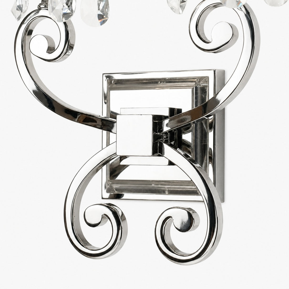 Talonis Luxury Crystal Wall Sconce – Chrome Finish Frame for Bedrooms and Home Décor