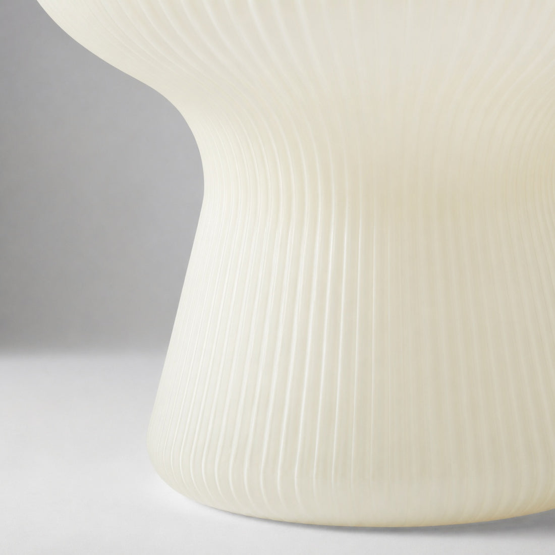 Nera Ribbed Glass Table Lamp Retro – Modern Design Glow Nightstand Accent