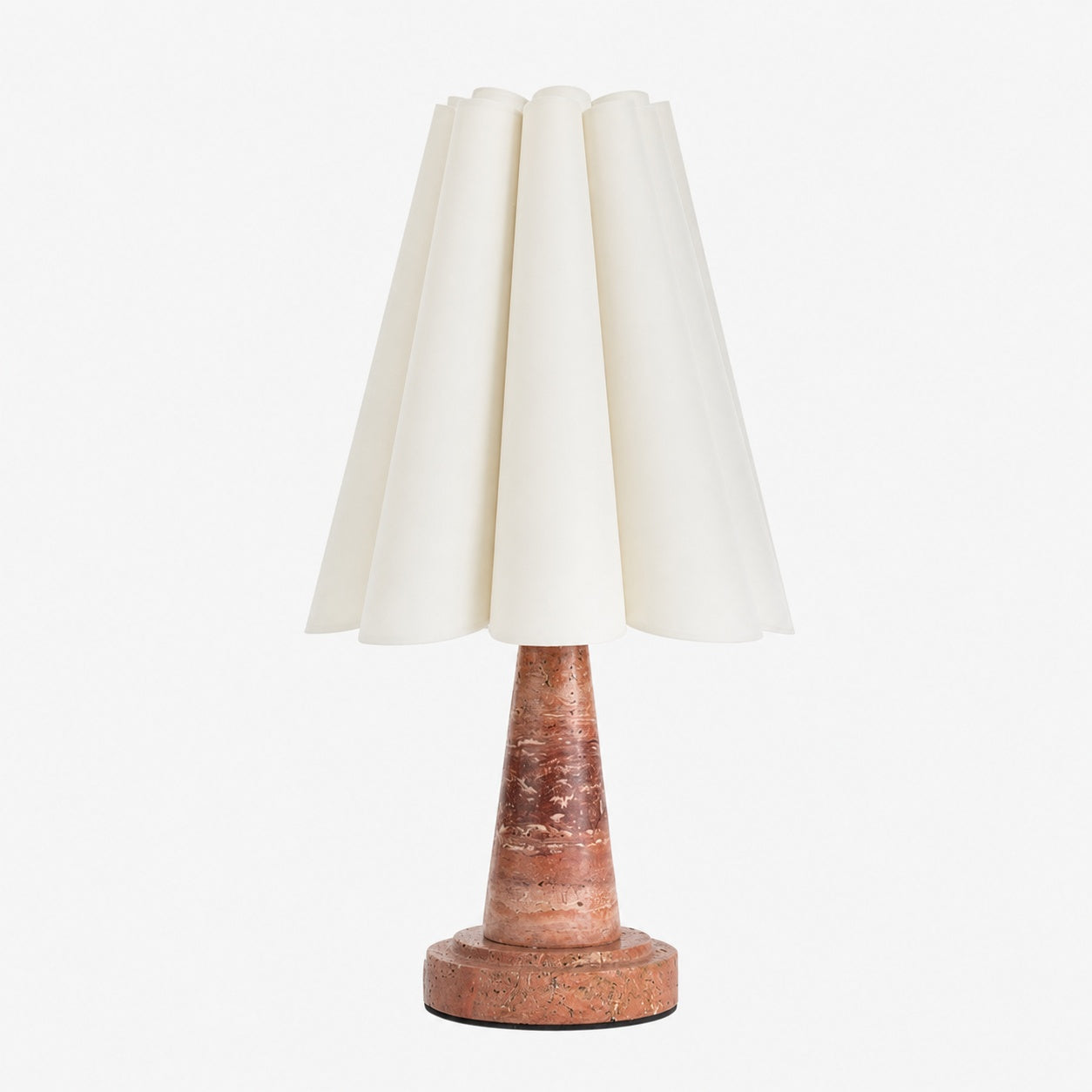 Shadon Marble Pleated Table Lamp