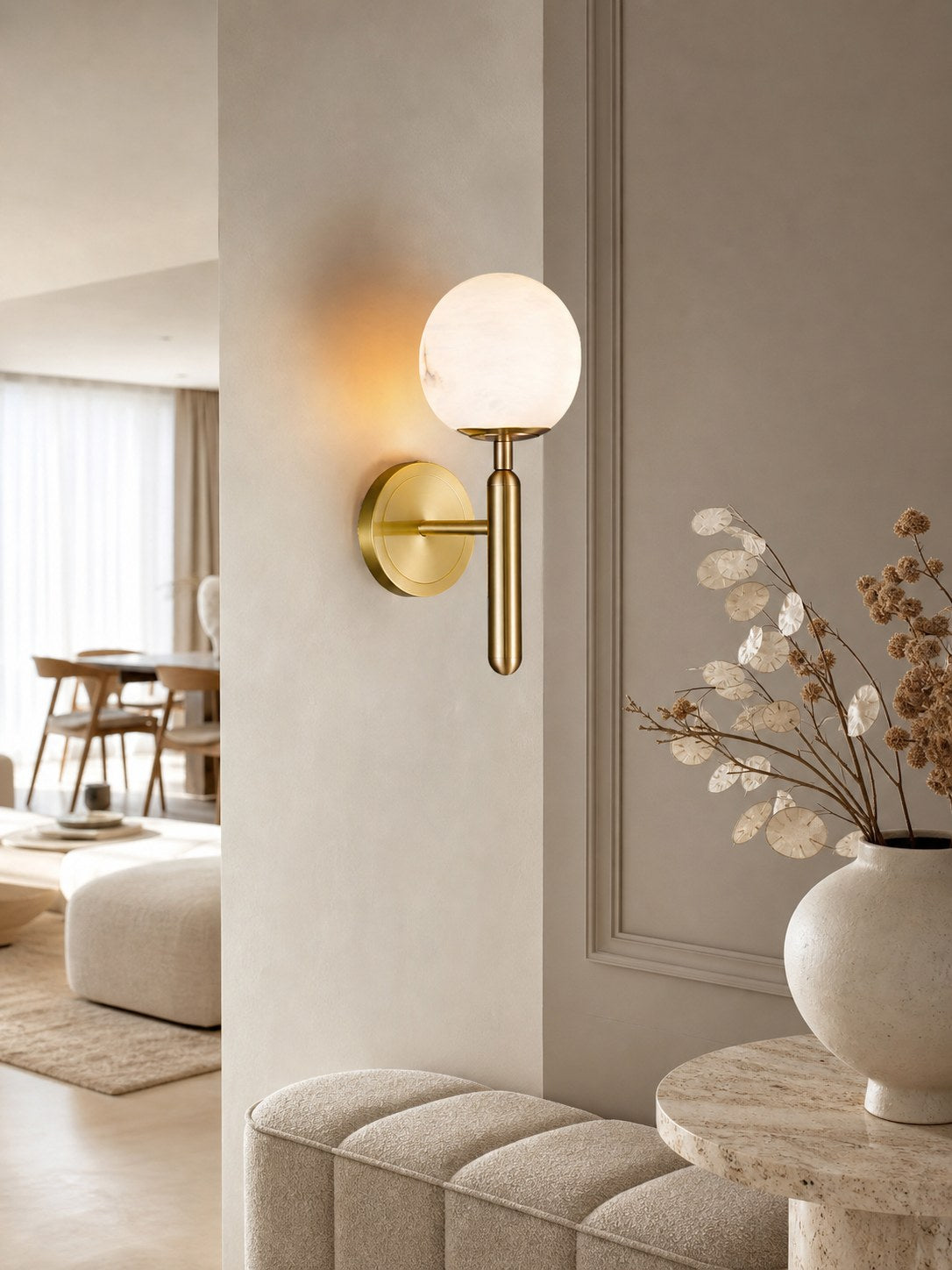 Mian Alabaster Wall Lamp