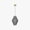 Kaleon Retro Glass Pendant Light - Glass Accents Art Deco Design for Dining and Living Room Ambiance