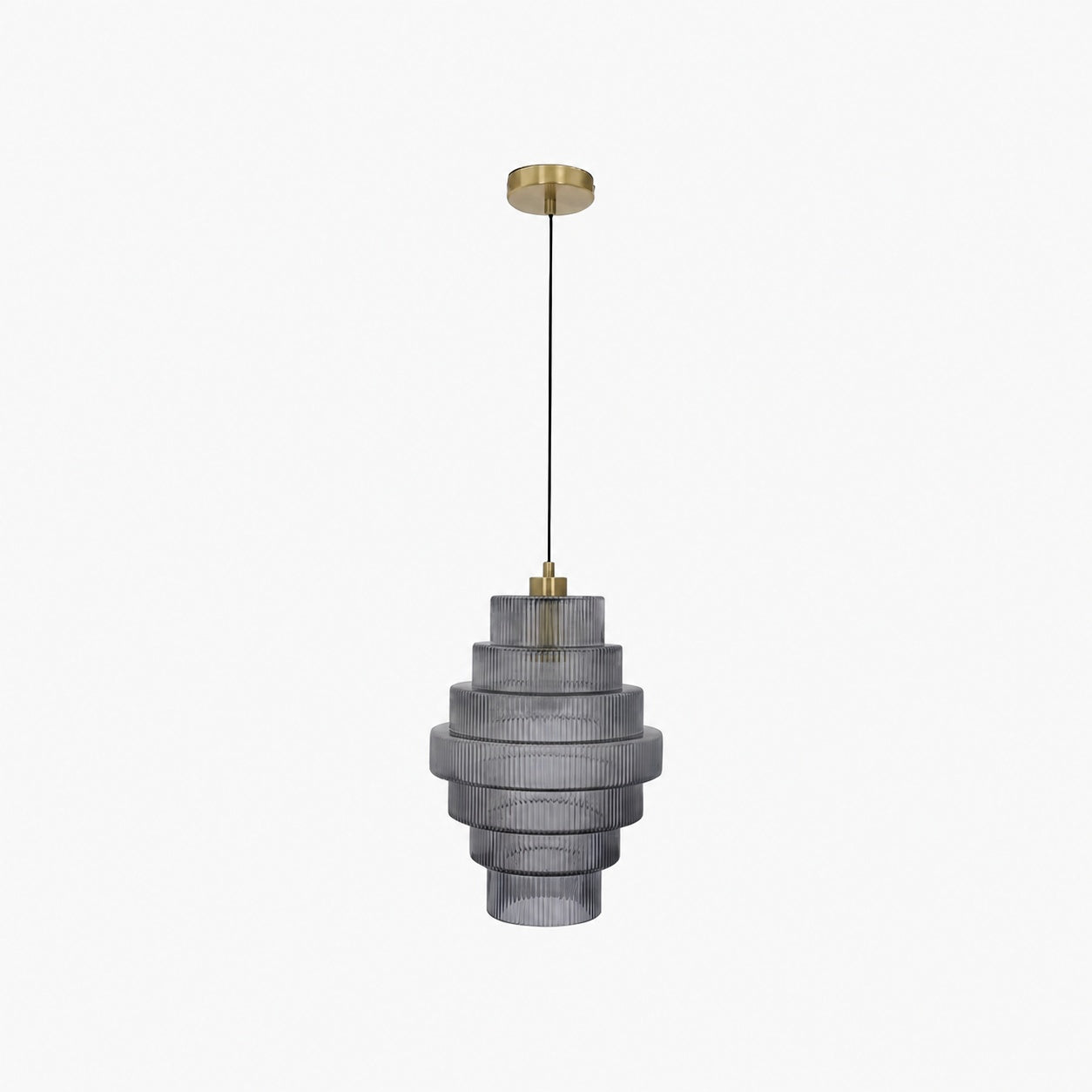Kaleon Retro Glass Pendant Light - Glass Accents Art Deco Design for Dining and Living Room Ambiance