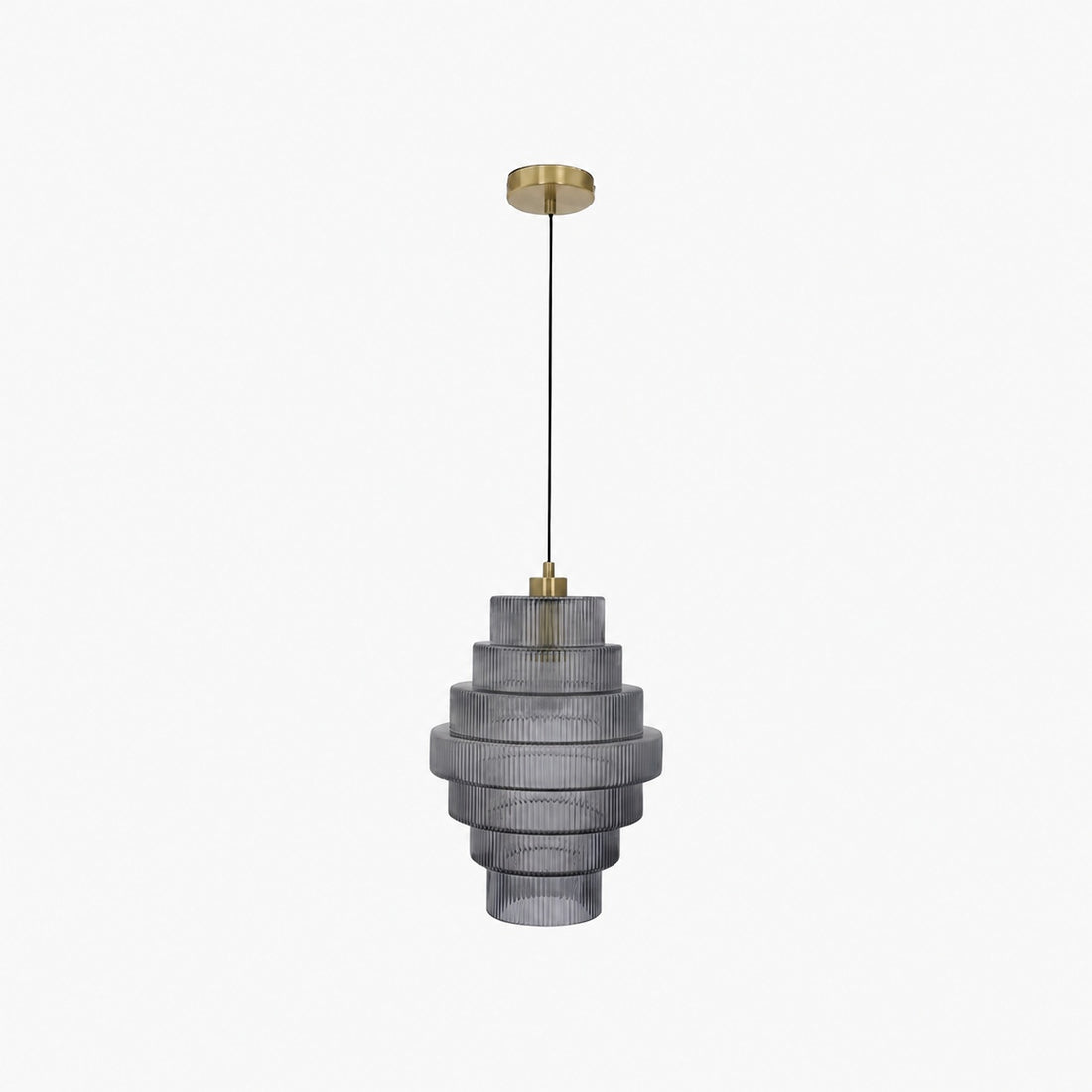 Kaleon Retro Glass Pendant Light - Glass Accents Art Deco Design for Dining and Living Room Ambiance