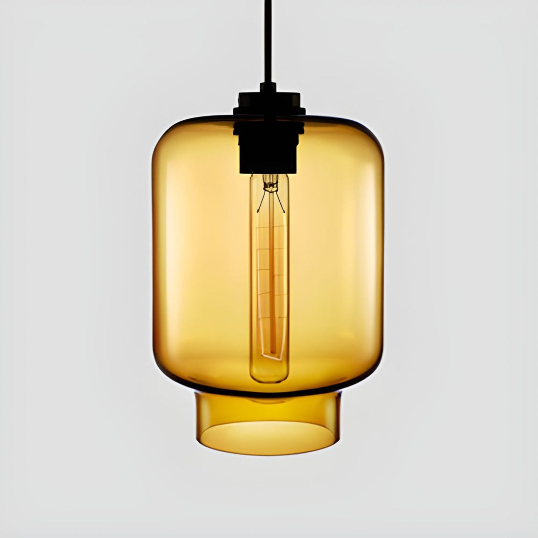 Crystalline Series Pendant Light - Blown Glass Multi Colored Glass Pendant Lamp