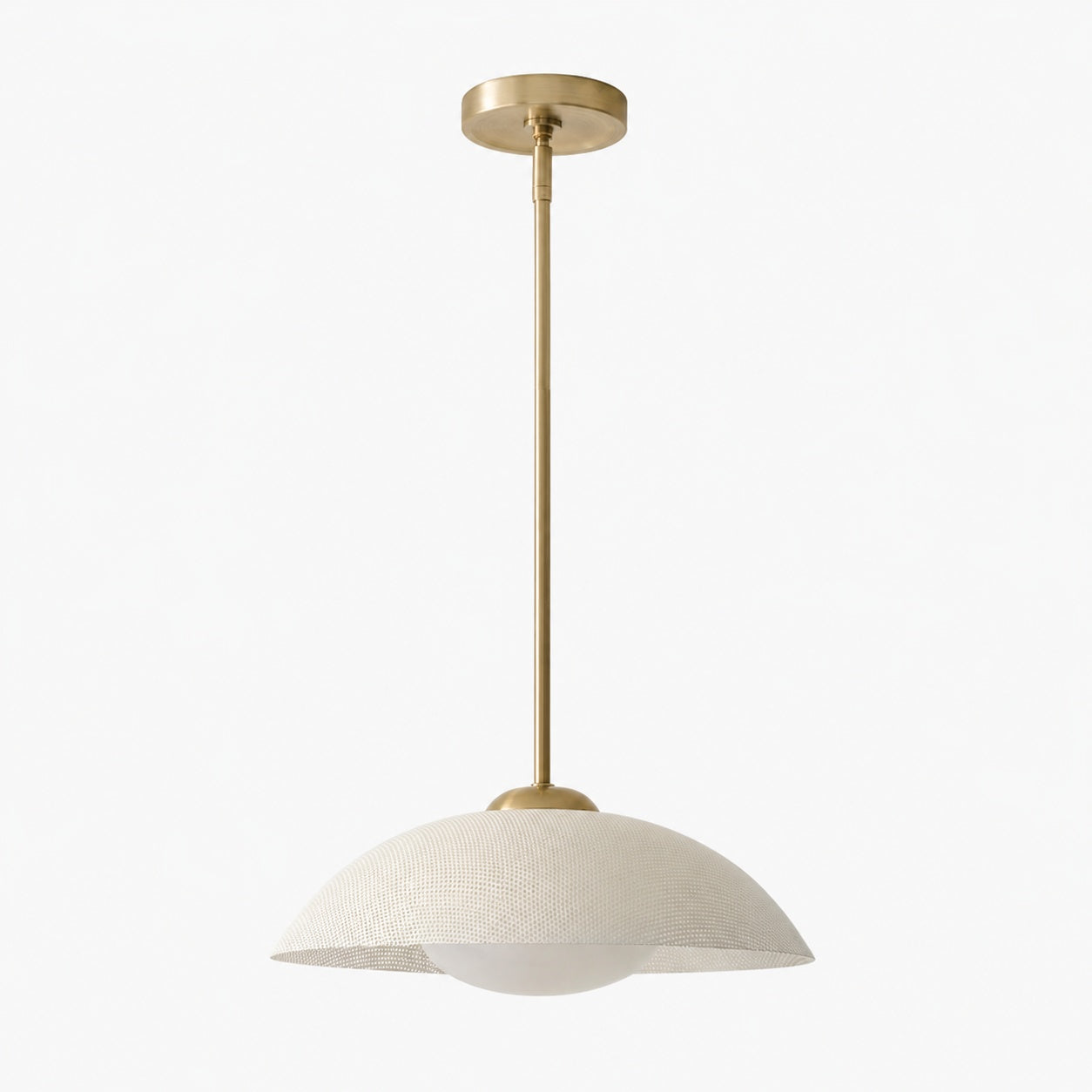 Elorina Pendant Light - Perforated Metal Shade, Champagne Bronze
