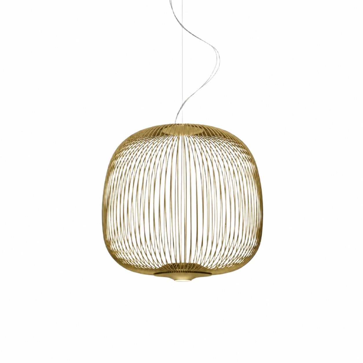 Radiloop Minimalist Suspension Lamp - Metal Lantern-Inspired Design for Dining Room N48