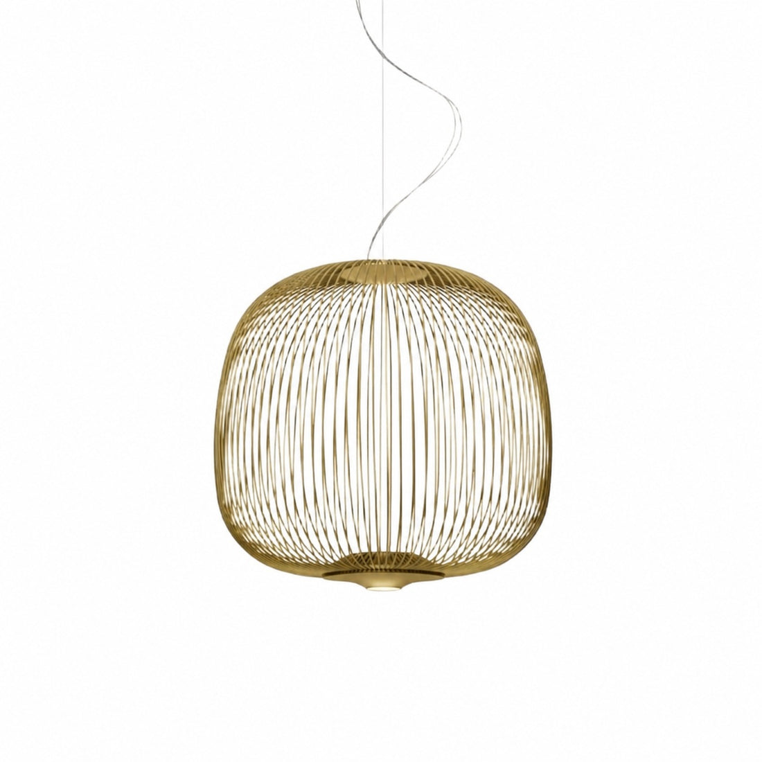 Radiloop Minimalist Suspension Lamp - Metal Lantern-Inspired Design for Dining Room N48