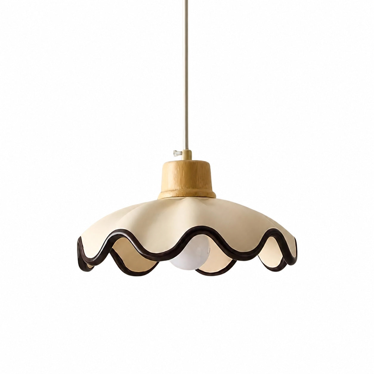 Moliro Scalloped Pendant Light - Modern Wavy Lighting for Dining Room