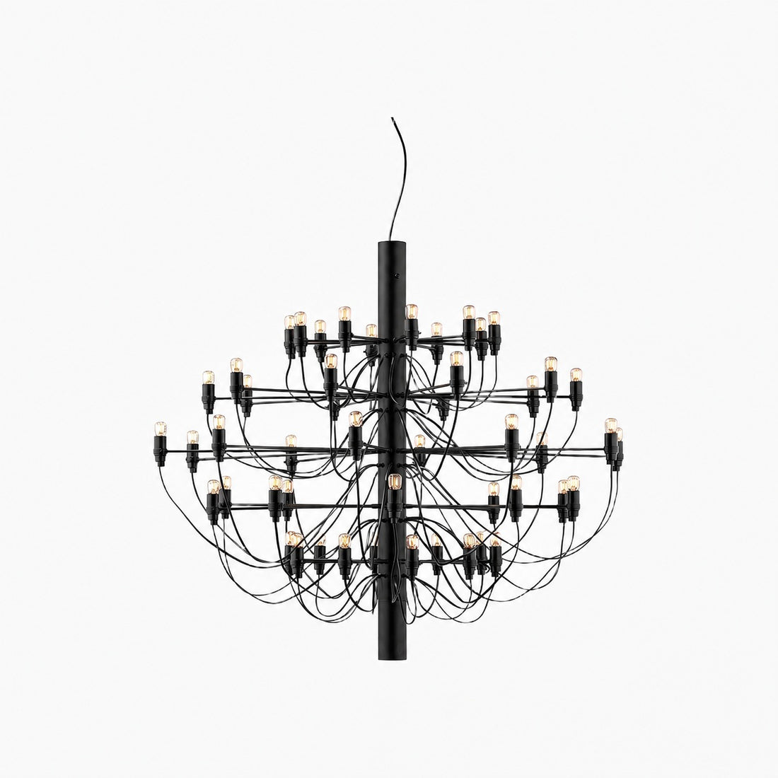 Tendrila Contemporary Multi-Light Chandelier - Industrial-Inspired Design Metal Suspension for Lounges N01