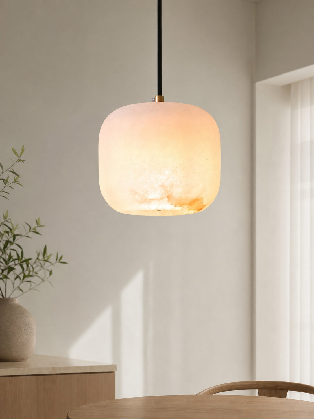 Alabaster Bedside Pendant Light