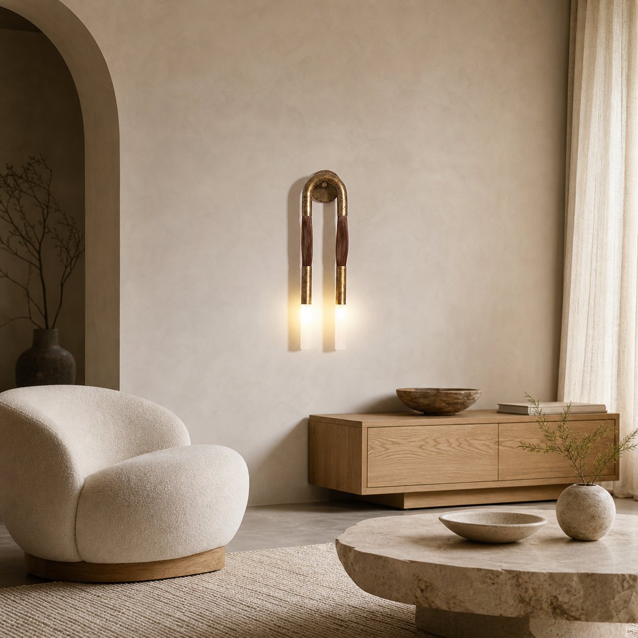 Double Head Antonia Sconce