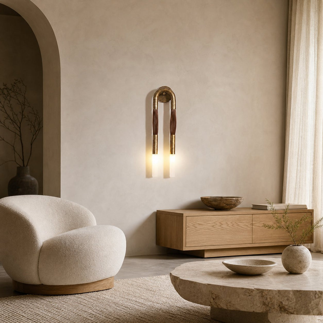 Double Head Antonia Sconce