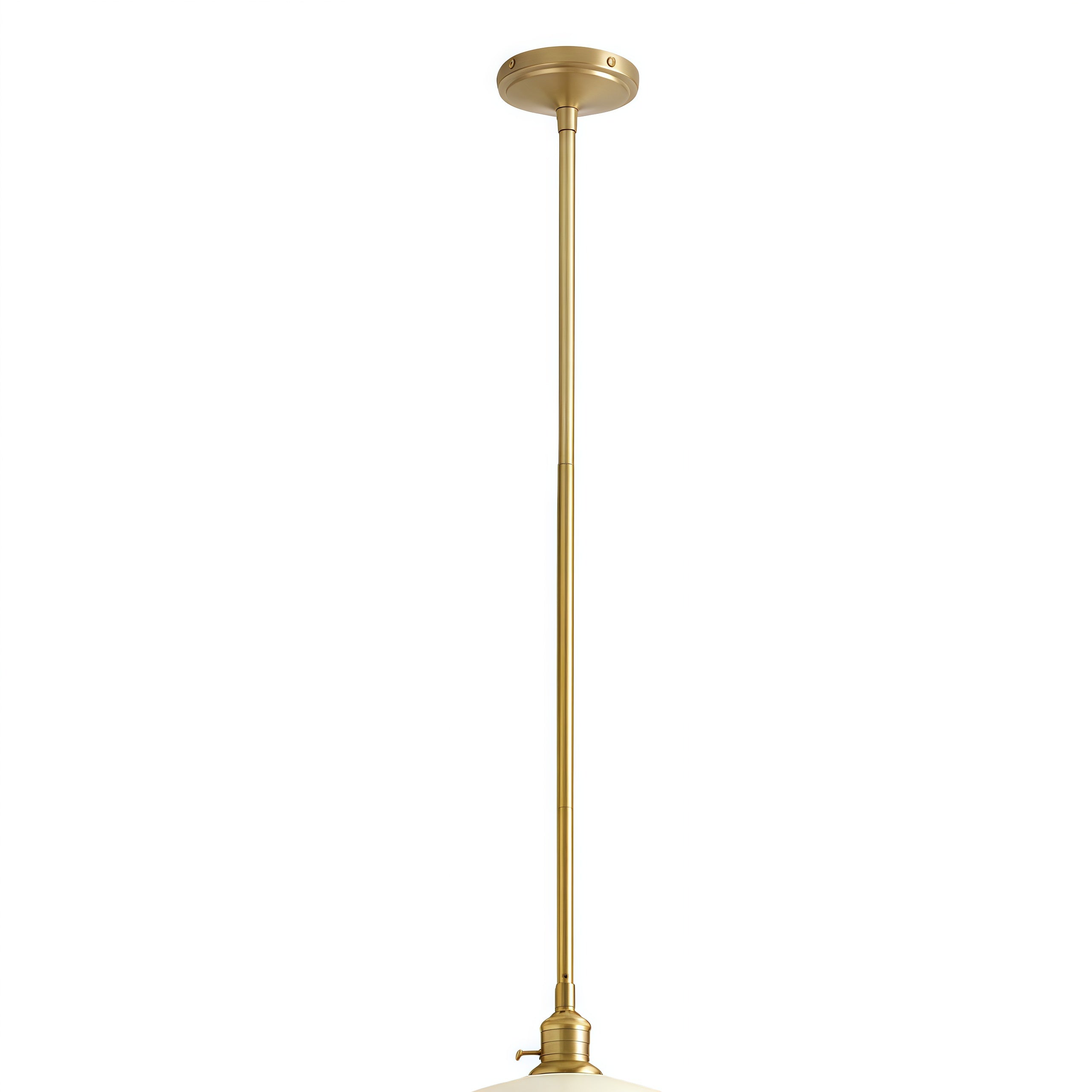 Forvara Classic Bell Pendant Light Industrial Pole Pendant Fixture for Dining Room