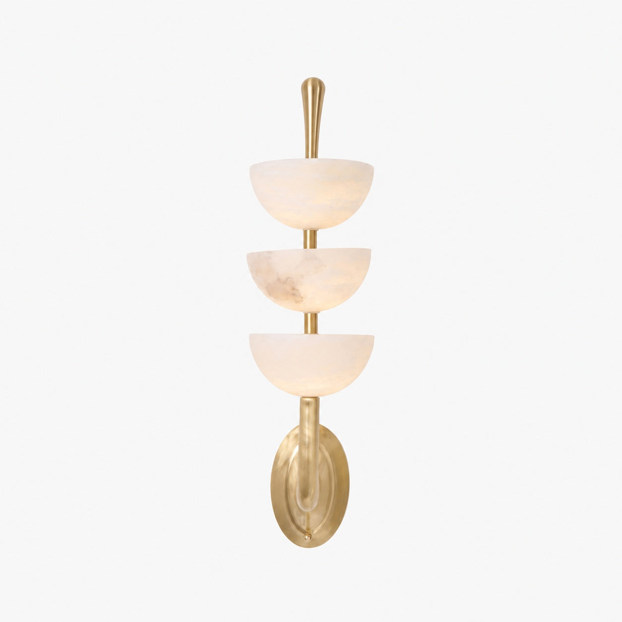 Triple Alabaster Wall Lamp