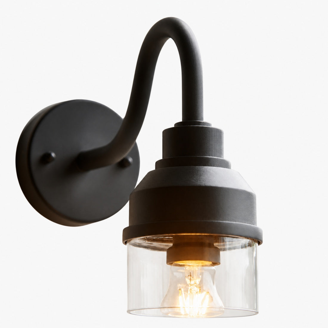 Trevanta Contemporary Outdoor Wall Light – Minimalist Lantern for Entryways & Facades