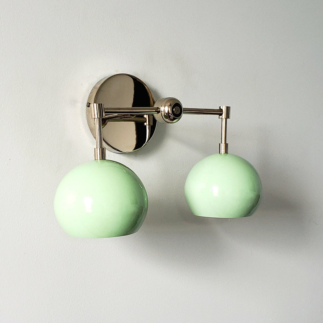 Spring Green Shades Loa Sconce - Double Bubble Pop Vanity Wall Light