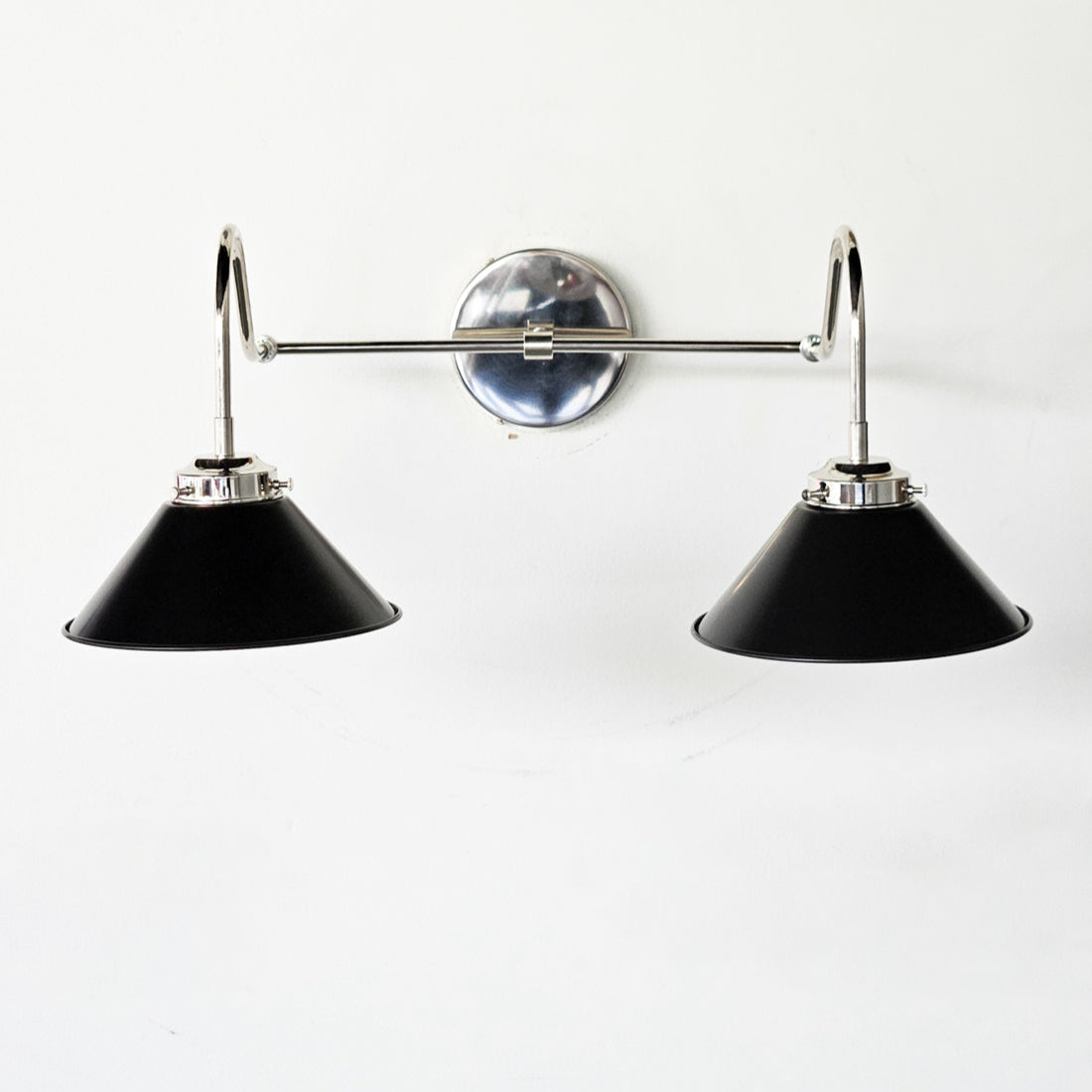 Various Colors Double Wall Sconce Light - Elegant Cone Shade