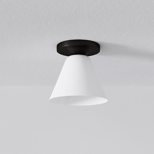 Conica Cone Flush Mount – Glass Ceiling Light for Modern Spaces