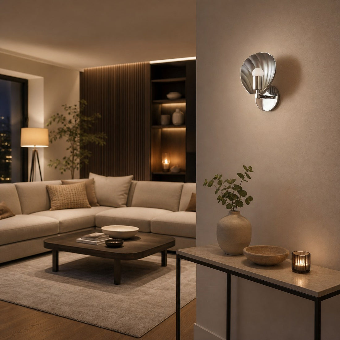 Ornato Luxe Deco Brass Wall Light - Multiple Finishes Available