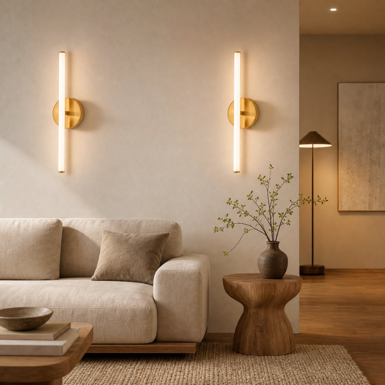 Voro Modern LED Wall Sconce - Metal Bathroom & Hallway Lighting Fixture