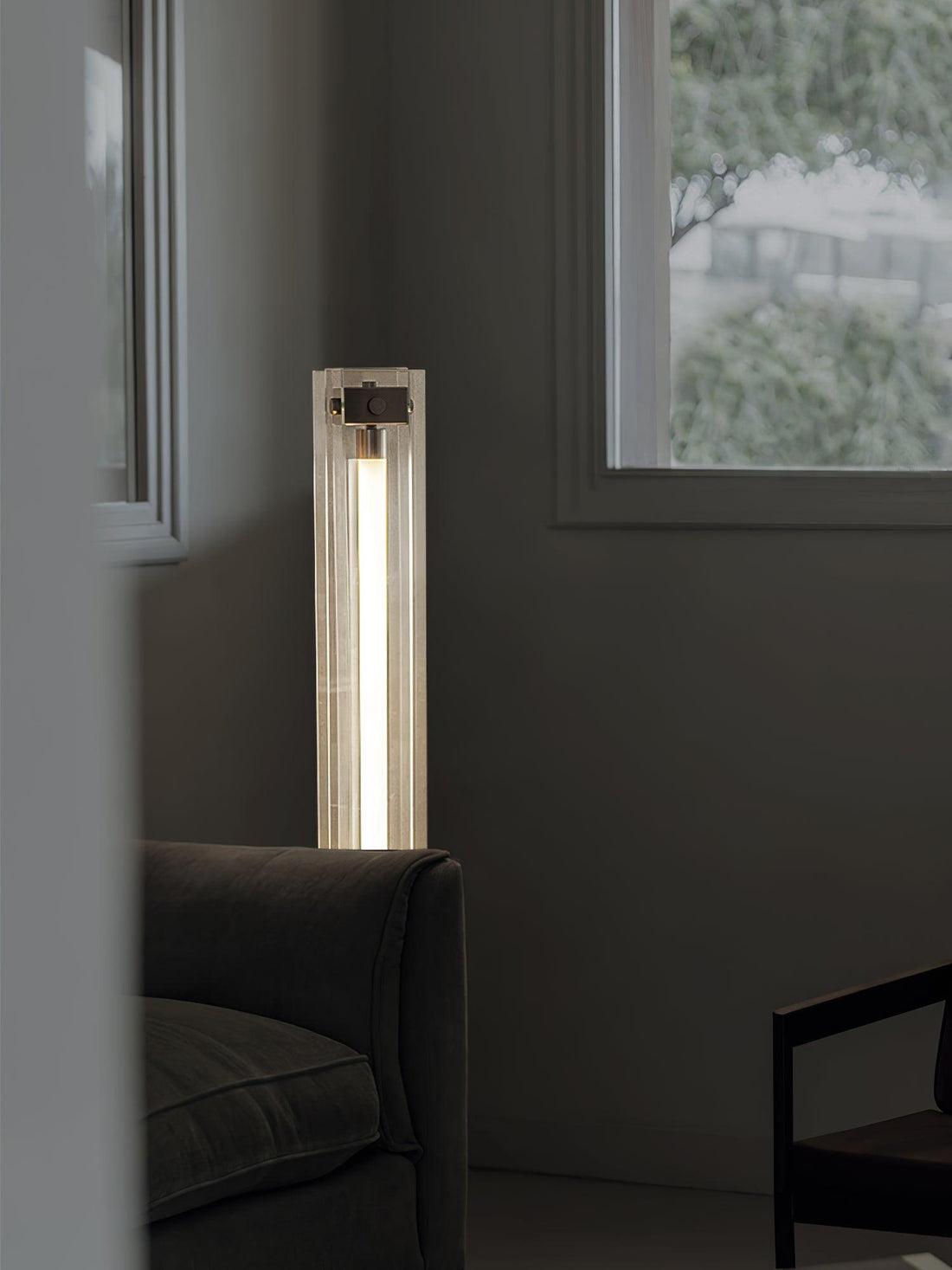 Industrial Style Minimalist Glass Floor Lamp