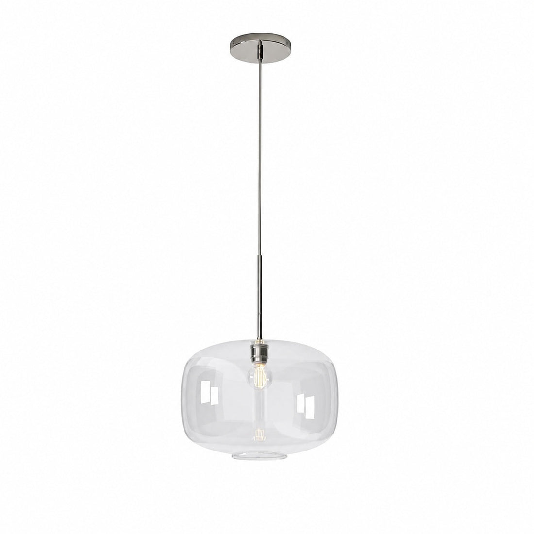 Lumivelle Pebble Pendant Light - Adjustable Glass Shade - Modern Lighting