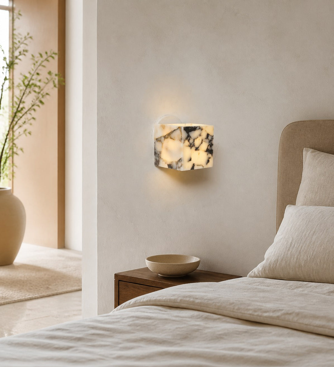 Square Marble Wall Lamp