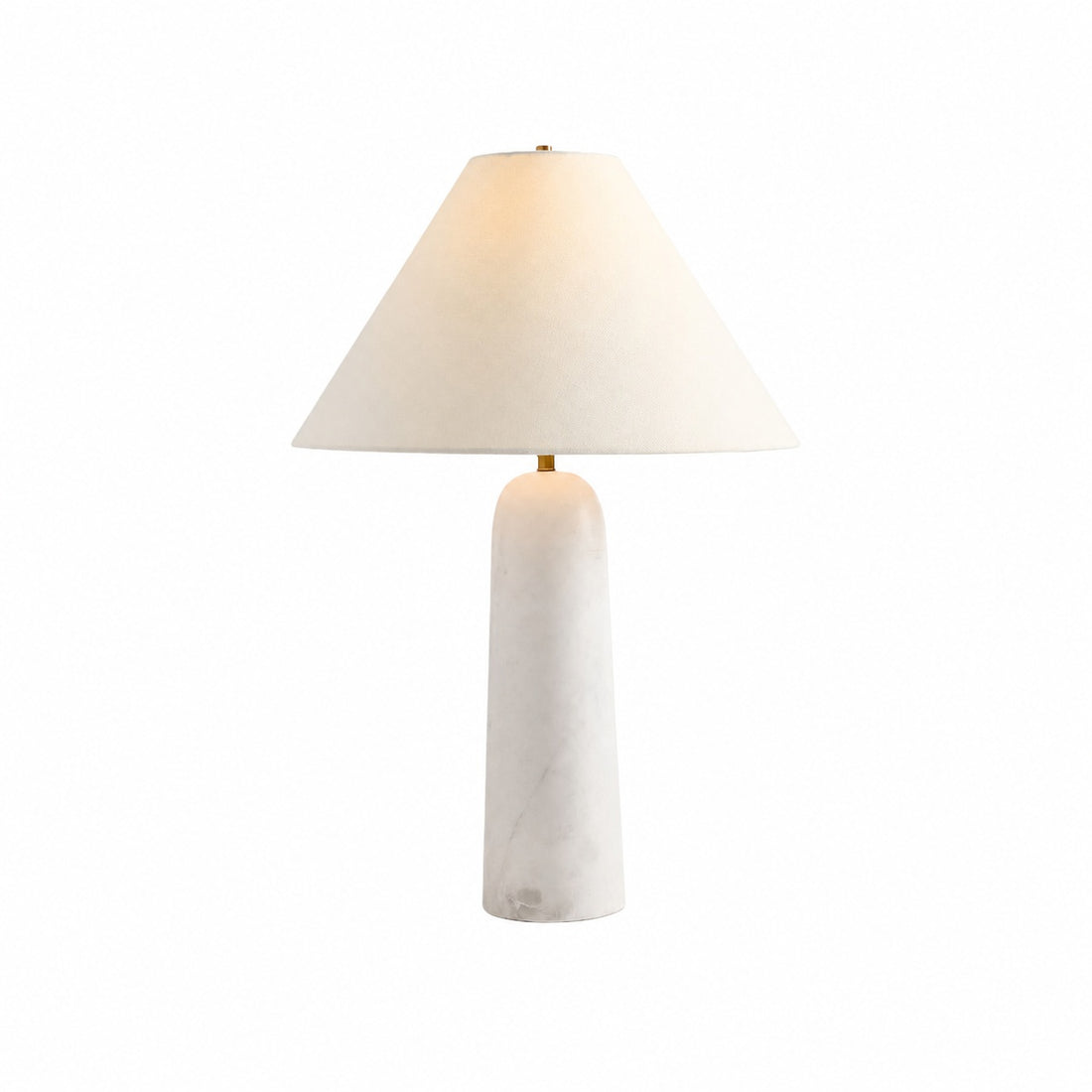 Albi Minimalist Marble Table Lamp – Elegant Fabric Shade Suitable for Any Room