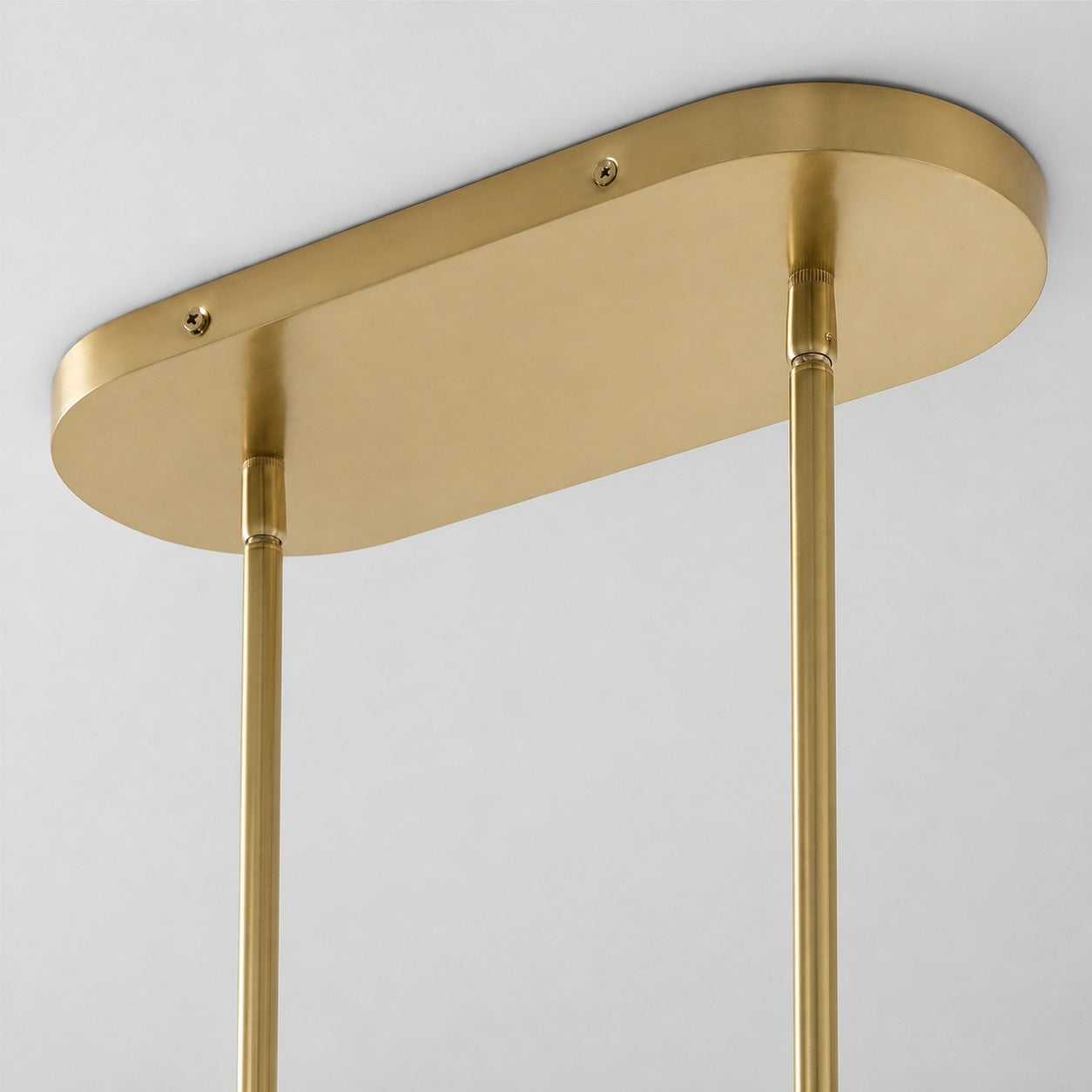 Ferosa Boat-Shaped Lampshade Linear Chandelier - Antique Brass with Milk Glass