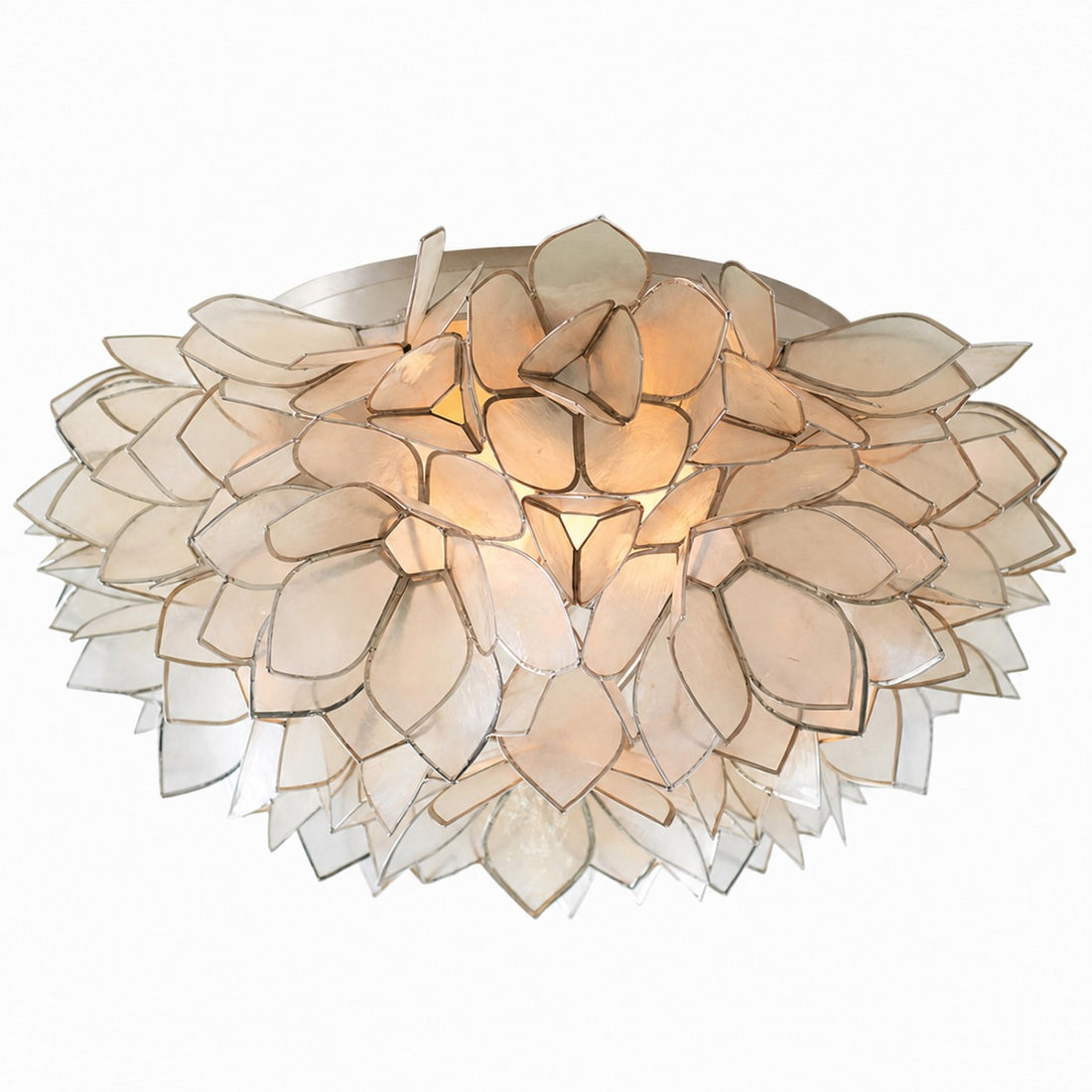 Florina Petal Flush Mount Light – Decorative Shell Petal Ceiling Fixture
