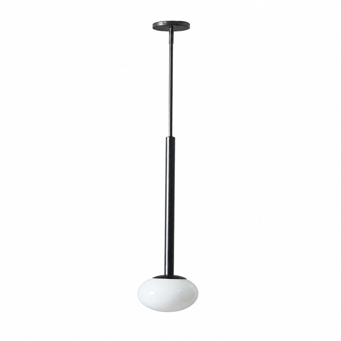 Rolvona Globe Pendant Light - Modern Oval Shade Hanging Lamp