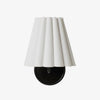 Ruffmeto Fabric Wall Sconce - Featuring Pleated Detailing on a Sculptural Metal Frame for Study or Hallway