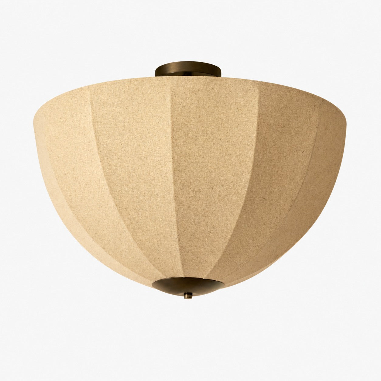 Lumarys Pendant / Flush Mount Lamp – Botanical-Inspired Linen Shade for Dining Area or Living Room