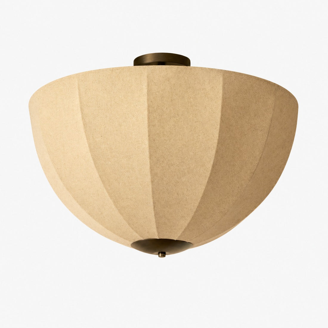 Lumarys Pendant / Flush Mount Lamp – Botanical-Inspired Linen Shade for Dining Area or Living Room