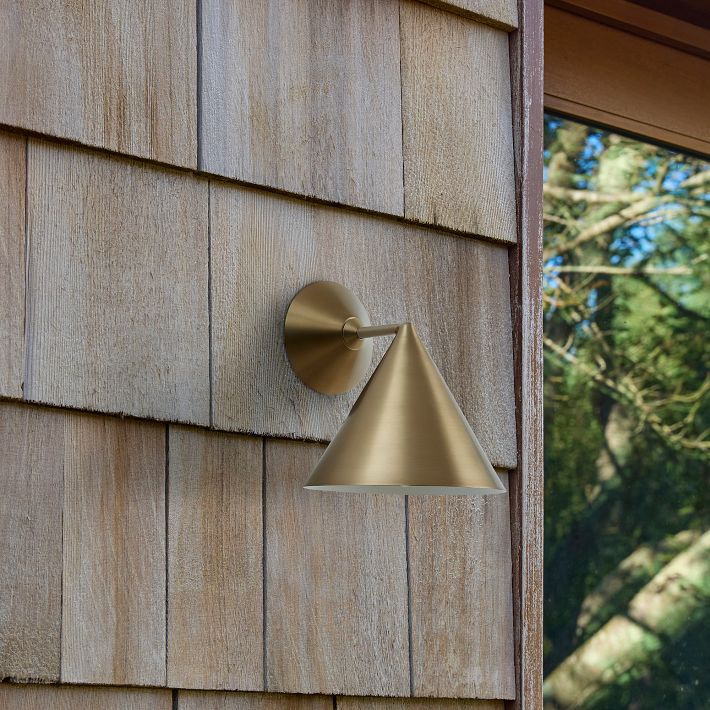 Brivana Outdoor Sconce - Modern Metal Wall Light