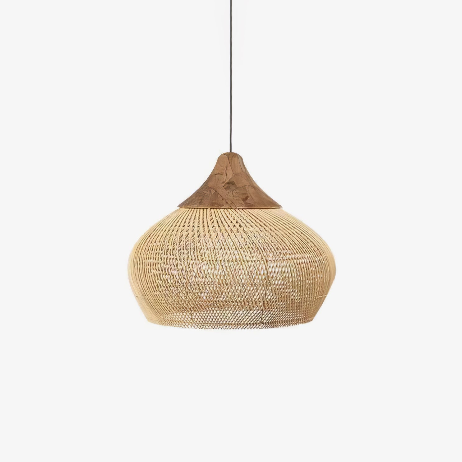 Harp Braided Rattan Pendant Lamp