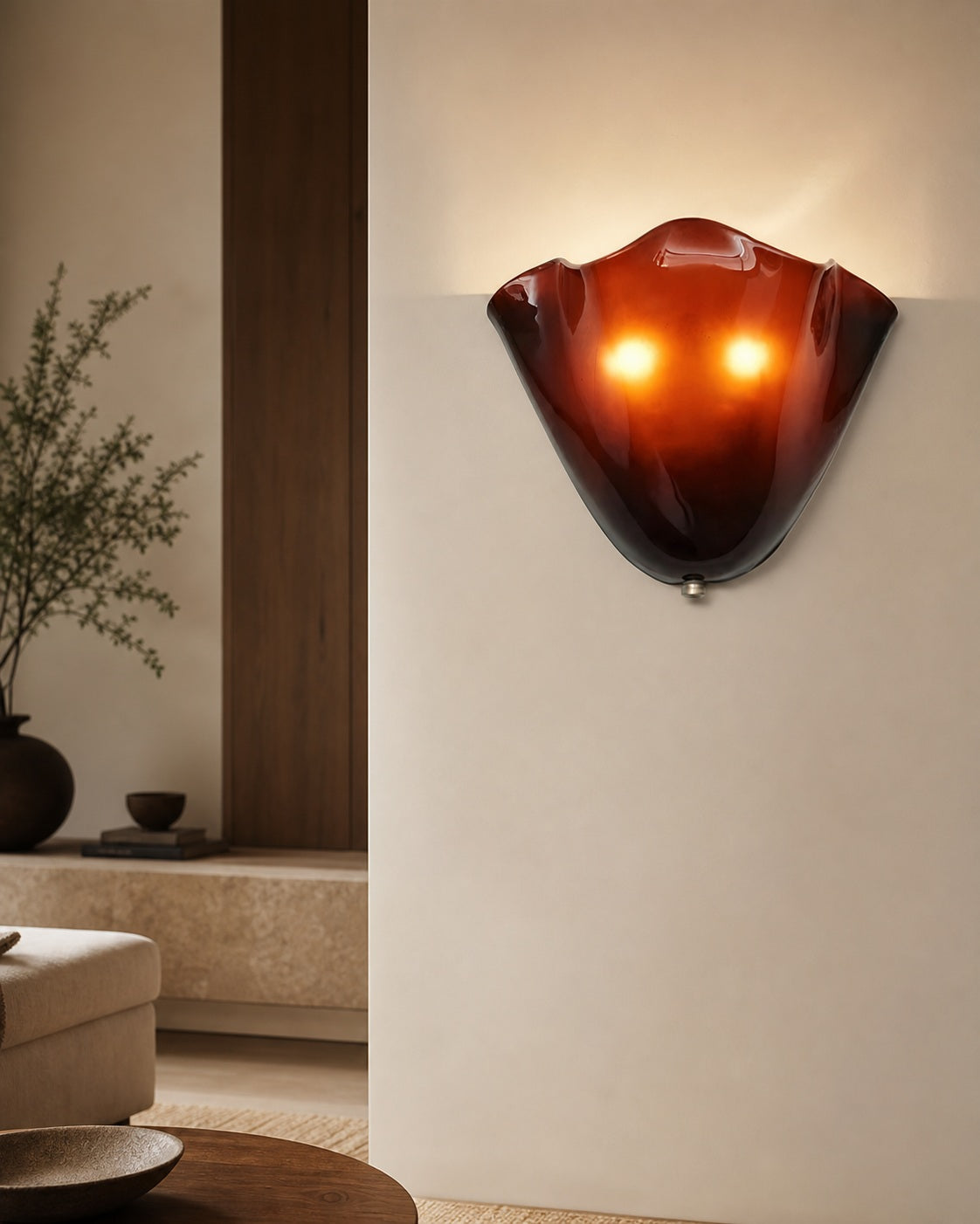 Bellina Modern Wall Light - Artisanal Glass Vera Lamp for Interior Decor