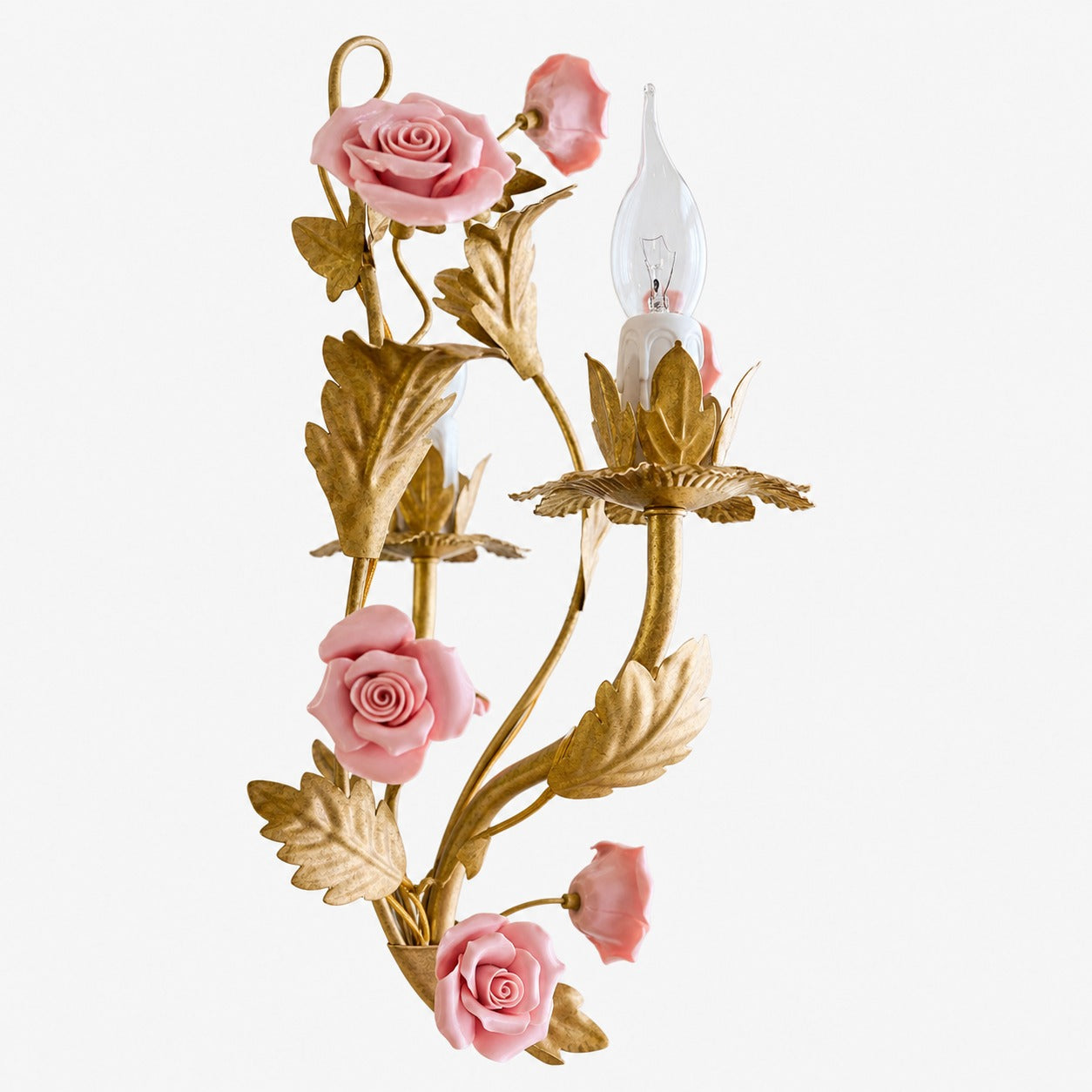 Ceramic Rose Chandelier