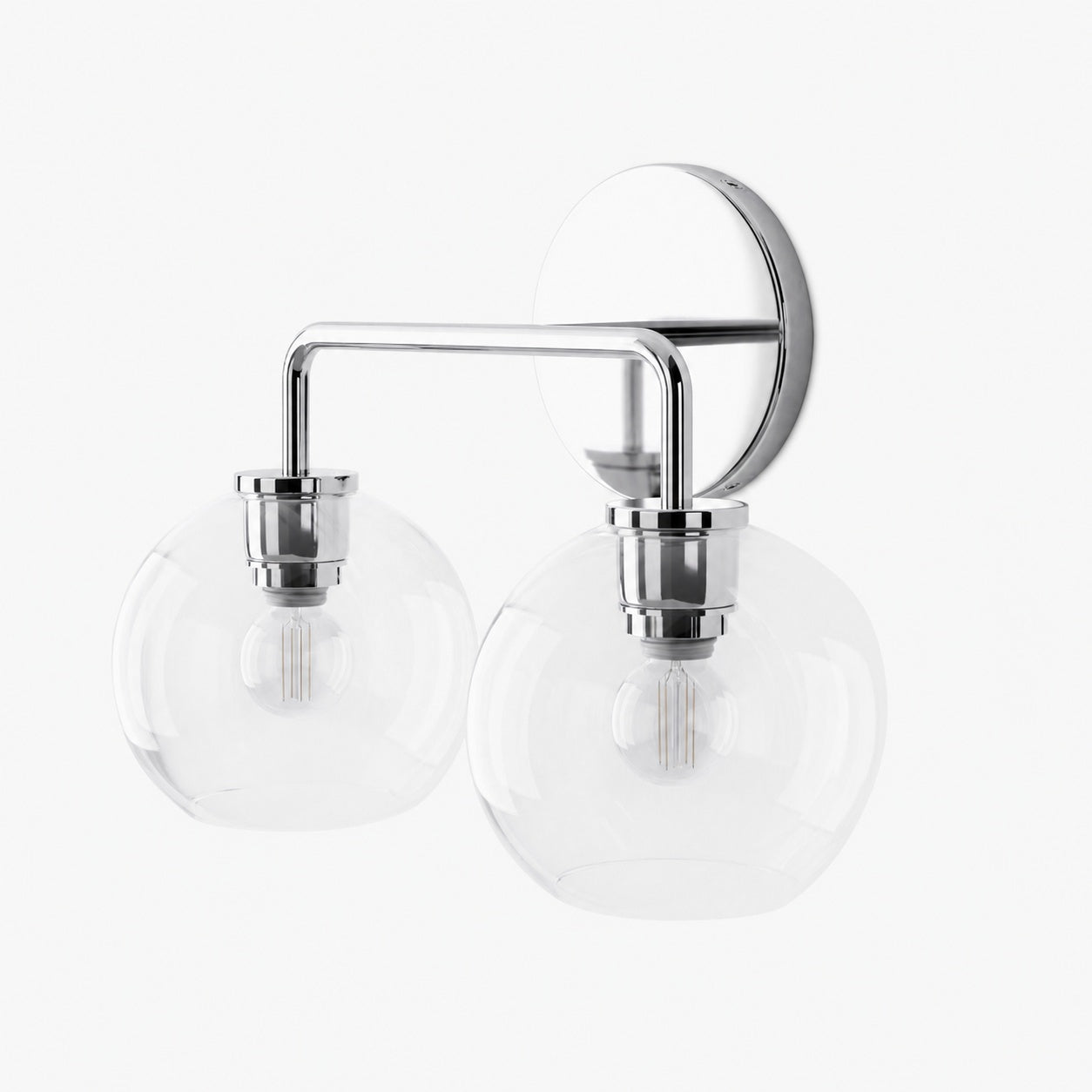 Selvion Artistic Globe Sconce Light - Handcrafted Glass Sculptural Wall Fixture